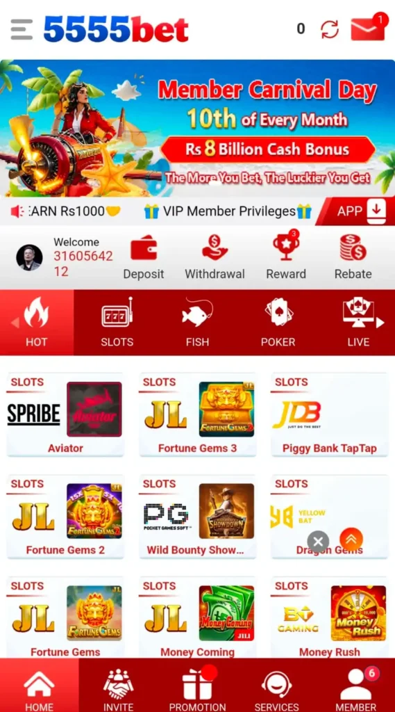 5555bet game