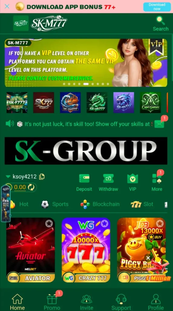 sk m777 game